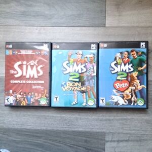 The Sims PC Game Collection - set of 3 - untested